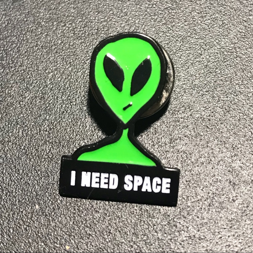 I Need Space Original Design Enamel Pin